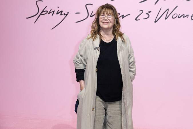 Jane Birkin au défilé de mode prêt-à-porter printemps-été 2023 Femmes "Acne Studios" lors de la fashion week de Paris.