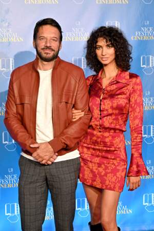 Samuel Le Bihan et son ex  Stefania Cristian arrivant à la soirée de la 4ème édition du festival Cinéroman de Nice, jeudi 6 octobre 2022