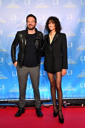 Samuel Le Bihan et Stefania Cristian, duo rock et glamour lors de la soirée de la 4ème édition du festival Cinéroman de Nice, vendredi 7 octobre