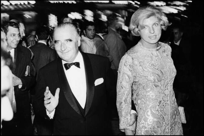 Georges Pompidou et sa femme Claude