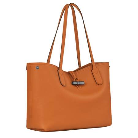 Sac porté épaule orange Roseau Essential, Longchamp, 490€