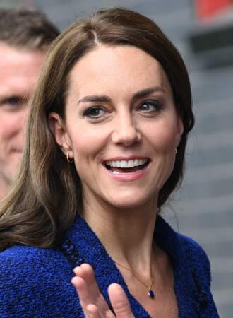 Kate Middleton arbore comme à son habitude un maquillage naturel à Londres, le 13 octobre 2022. 