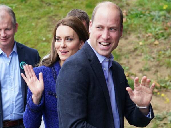 Le prince William et Kate Middleton visitent la Copper Box Arena du Queen Elizabeth Olympic Park à Londres, le 13 octobre 2022. 