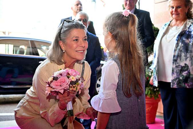 La princesse Caroline de Hanovre durant le 53ème Concours International de Bouquets à Monaco