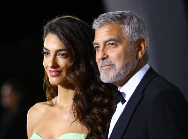George Clooney et sa femme Amal Alamuddin Clooney lors de la 2e édition du gala annuel du musée de l'Académie à l'Academy Museum of Motion Pictures de Los Angeles, le 15 octobre 2022