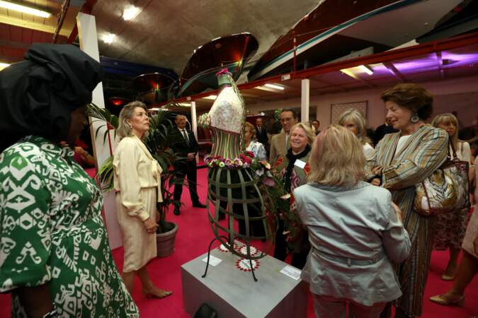 La princesse Caroline de Hanovre durant le 53ème Concours International de Bouquets à Monaco