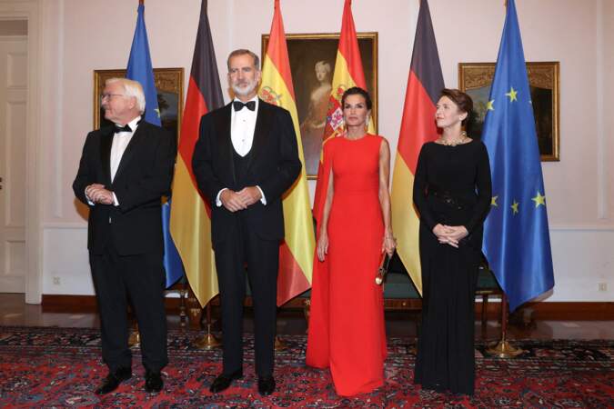 Le roi Felipe VI et la reine Letizia d’Espagne au dîner d'Etat à Berlin lors de leur voyage officiel en Allemagne