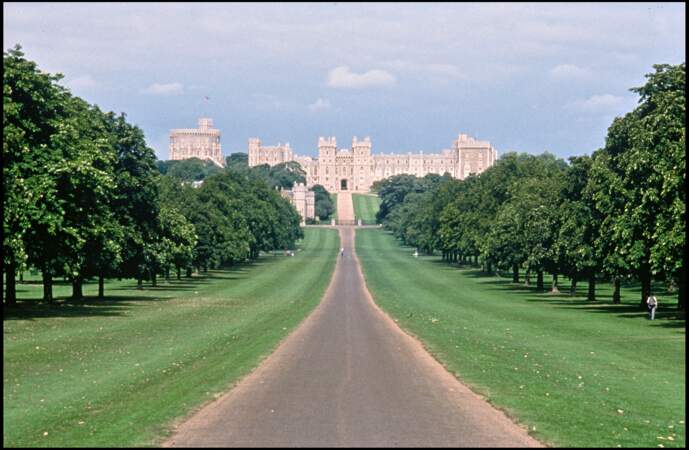 Le château de Windsor, dans le comté du Berkshire, en Angleterre, résidence officielle de Charles III