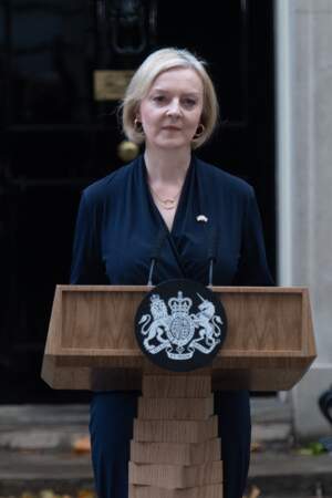 La Première ministre britannique Liz Truss annonce sa démission, le 20 octobre 2022