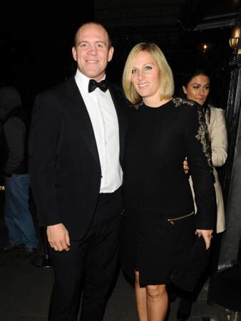 Mike Tindall et sa femme Zara Phillips arrivent au diner "Six Nations Review" au restaurant Annabel à New York, le 25 mars 2015.