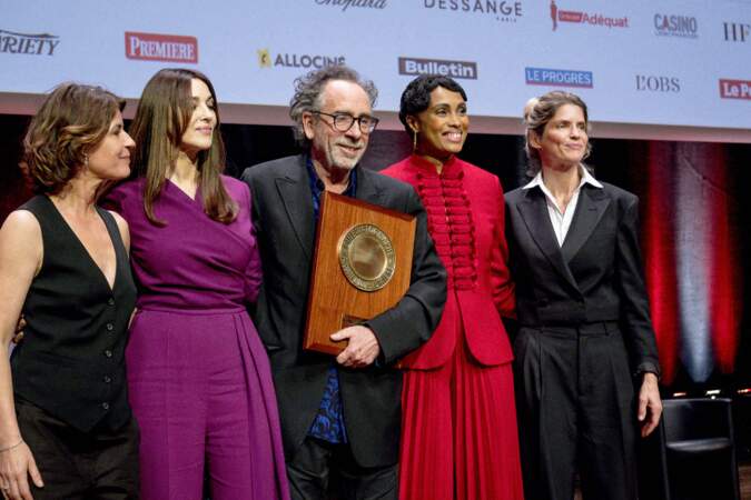 Le cinéaste Tim Burton a reçu le Prix Lumière, vendredi  21 octobre 2022, à Lyon, un prix qui récompense l'ensemble de sa carrière