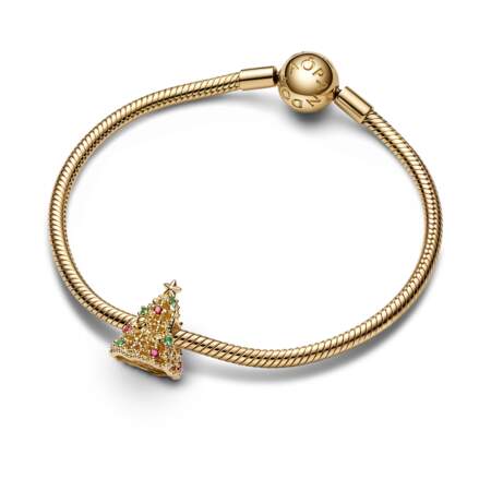 Bracelet et charm sapin, Pandora, 179€