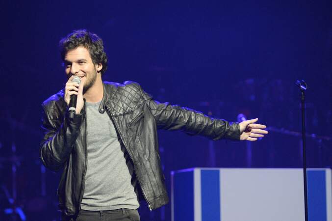 Amir en concert au palais des Sports à Paris, le 5 mai 2014