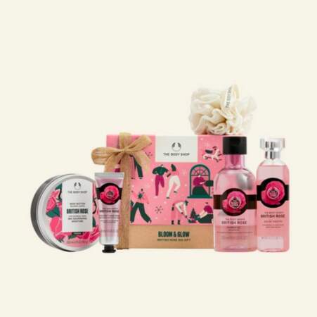 Coffret Luxe Bloom & Glow British Rose The Body Shop, 45€