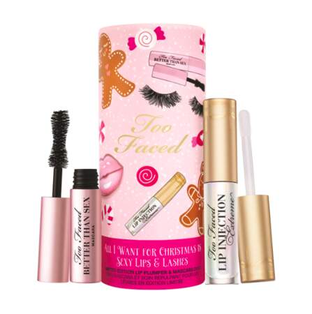 Coffret make-up 'All I want for Christmas is sexy lips & lashes' Too Faced, 32€