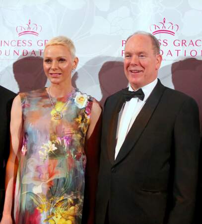 Charlene de Monaco et son époux, le prince Albert, très souriants, à New York le 3 novembre 2022