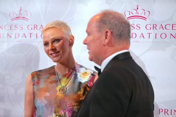 Le prince Albert fier de son épouse, Charlene de Monaco, lors des Princess Grace Awards 2022