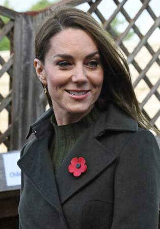 Kate Middleton change de coiffure et essaye le side hair à Hillingdon, le 9 novembre 2022