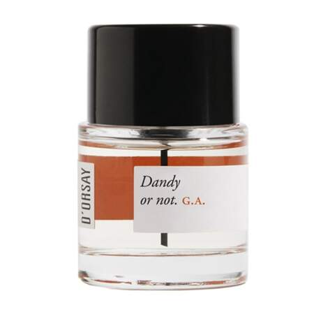 Dandy or Not G.A Eau de Parfum, Maison d’Orsay, 110€ les 50ml, dorsay.com