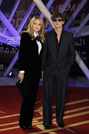 Le couple assorti en Saint Laurent pour la cérémonie d'ouverture du 19ème Festival International du Film de Marrakech