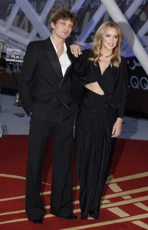 Virginie Efira et son compagnon Niels Schneider au Festival International du Film de Marrakech le 12 novembre 2022.