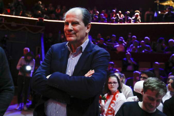 Jean Christophe Cambadélis, au Meeting d'Anne Hidalgo au Cirque d'Hiver à Paris, le 3 avril 2022.
