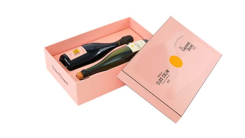 Coffret duo La Grande Dame Rosé 2012 et Parcelle 'Clos Colin' 2012,  Veuve Clicquot, 250€