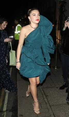 Florence Pugh au club Annabel's à Londres le 2 février 2020
