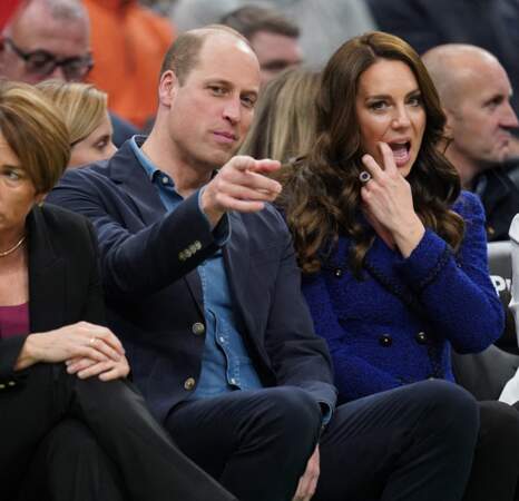 Le prince William et son épouse semblaient happés par la rencontre sportive