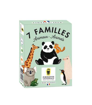 Jeu De Cartes "7 Familles Des Animaux" fabriqué en France, Pirouette Cacahouète, 12,90€