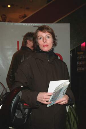 Karin Viard, à la première du film "Le vélo" à Paris, le 24 octobre 2001.