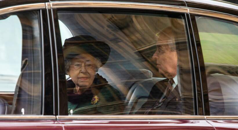 Elizabeth IIse rend à l'hommage au prince Philip, duc d'Edimbourg, à l'abbaye de Westminster à Londres.