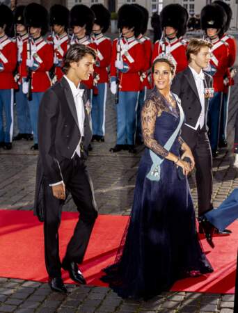 La princesse Marie et le prince Nikolai de Danemark, au dîner du jubilé des 50 ans de règne de la reine Margrethe II de Danemark, à Copenhague, le 10 septembre 2022.