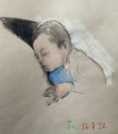 Laszlo Manel Doillon dessiné par son père, Stéphane Manel