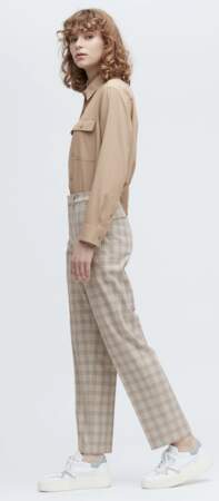 Pantalon à carreaux smart 7/8ème, UNIQLO, 39.90€