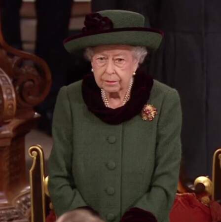 Elizabeth II au bord des larmes lors d'un hommage à son défunt mari le prince Philip, le 29 mars 2022