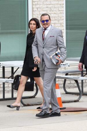 Johnny Depp serait et son ancienne avocate Joelle Rich, au tribunal, à Fairfax, le 26 mai 2022.