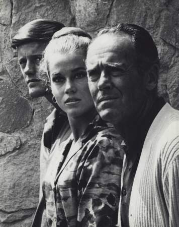 Jane Fonda avec son frère cadet Peter Fonda en 1968 dans 'Histoires extraordinaires'