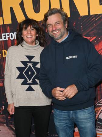 Estelle Denis et Marc Thiercelin, à l'avant-première du film "Mon héroïne", au cinéma UGC Normandie, à Paris, le 12 décembre 2022. 
