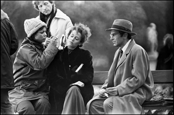 Jane Fonda et Maximilian Schell sur le tournage de 'Julia' en 1979 à Paris 