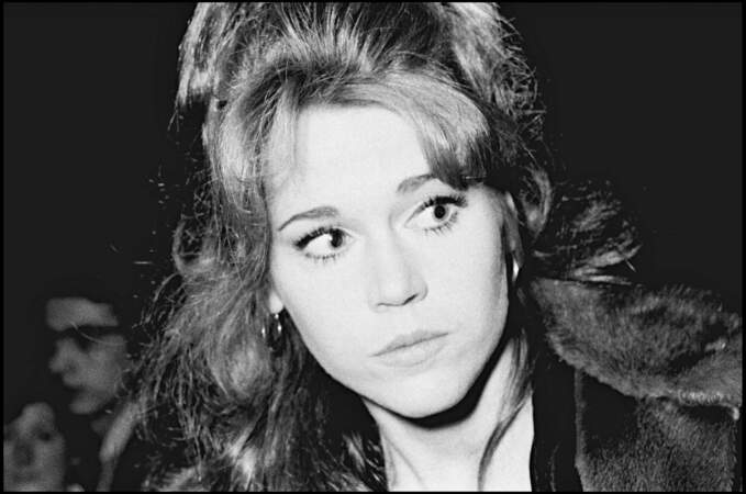 Jane Fonda en 1966 à la première du film 'The wild angels'