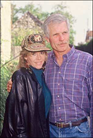 En 1990 avec son troisième mari, le magnat de la presse américain Ted Turner