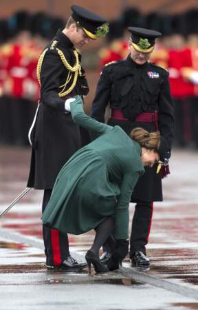 Kate Middleton lors de la parade pour la St Patrick a Londres le 17 mars 2013.