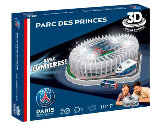 Puzzle 3D - Stade parc des princes avec LED, MEGABLEU, 30€