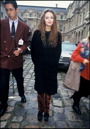 Vanessa Paradis, lors d'un défilé de mode à Paris le 9 octobre 1993