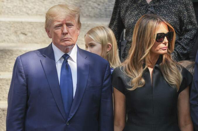 Donald Trump et sa femme Melania Trump à New York le 20 juillet 2022