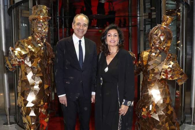 Jean-François Copé et sa femme Nadia d'Alincourt à Monaco le 19 avril 2019