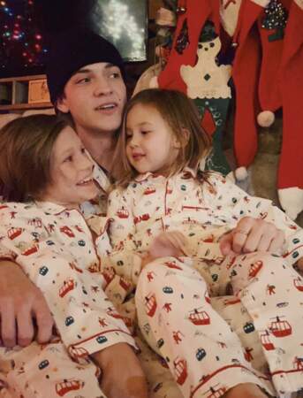 Les enfants de Kate Hudson, en pyjama de Noël