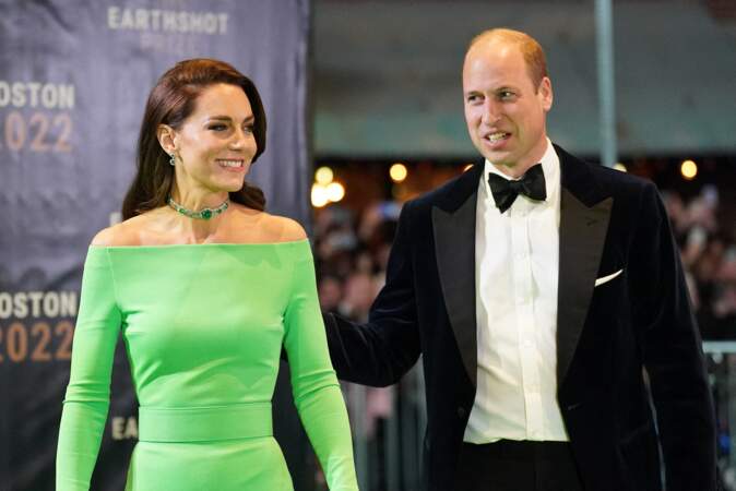 Le prince William et son épouse Kate Middleton font forte impression lors de la 2ème cérémonie "Earthshot Prize Awards" à Boston, le 2 décembre 2022.