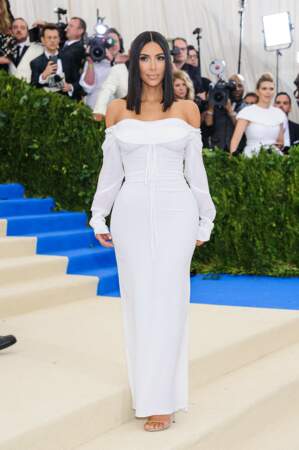 Kim Kardashian en robe Vivienne Westwood lors du MET Costume Institute Gala, le 1er mai 2017.